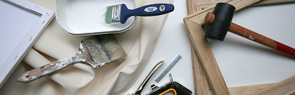Keilrahmen selbst bauen und grundieren