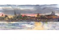 Abendstimmung am Rhein