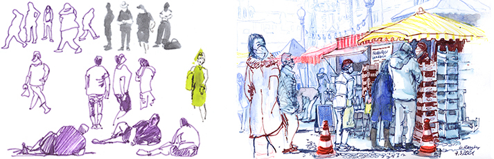 Urban Sketching – Menschen in der Stadt Urban Sketching – Menschen in der Stadt