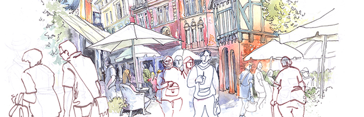 Urban Sketching – Menschen in der Stadt